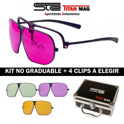KIT GAFAS STE TITAN MAG 4 CLIPS
