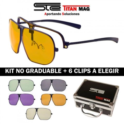 KIT GAFAS STE TITAN MAG 6 CLIPS