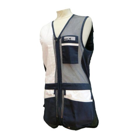 CHALECO STE AZUL MARINO / PIEL BLANCA