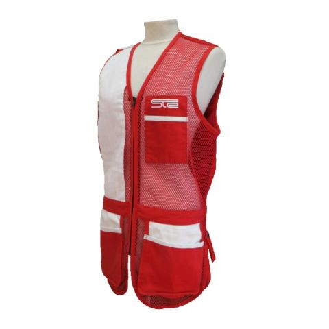 CHALECO STE ROJO / PIEL BLANCA