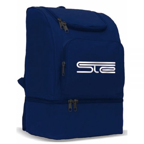 MOCHILA CON ZAPATILLERO AZUL MARINO